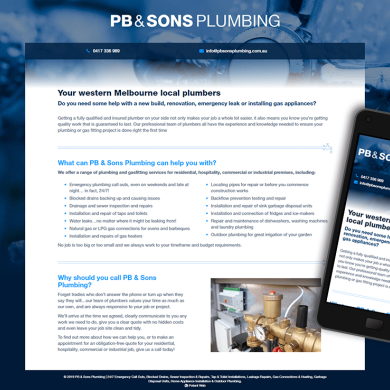 PB & Sons Plumbing