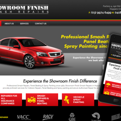 Showroom Finish Smash Repairs