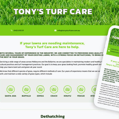 Tonys Turf Care 1695174347